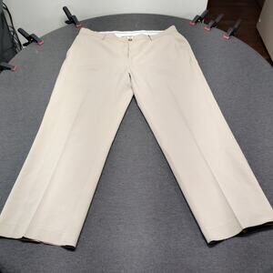 FootJoy Men's Golf Pants 38x34 Khaki Beige Performance Knit Stretch W38 L34 Flat